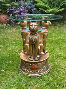 Egyptian bastet side table