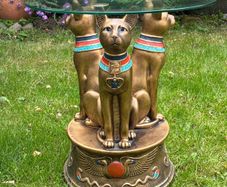 Egyptian bastet side table