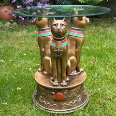 Egyptian bastet side table