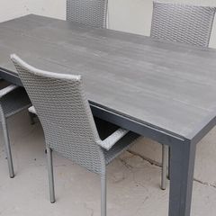 garden patio table and chairs jysk