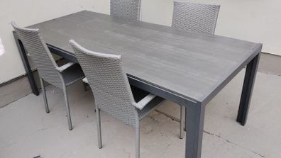 garden patio table and chairs jysk