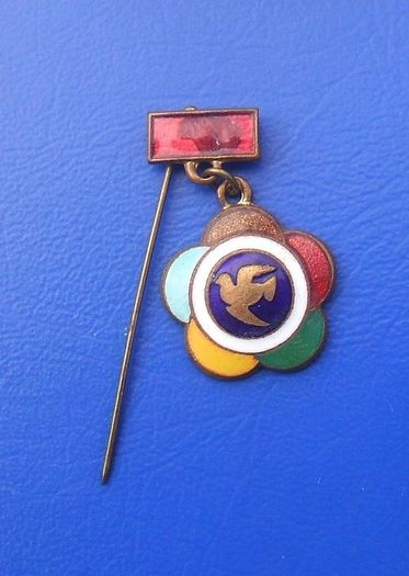 WORLD FESTIVAL OF YOUTH AND STUDENTS (Internationalism festival) - attendee's badge (c.1960's)