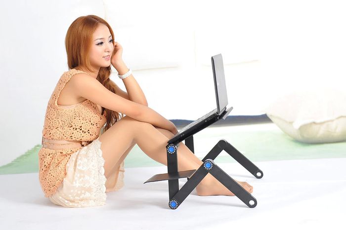 Cooling Fan Laptop desk Notebook Holder tv bed PC Lapdesk Table Stand With Mouse Pad