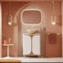Tambour crosswater floorstanding 600 SALE 50% of rrp  with worktop are basin Image 2