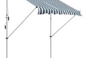 200 x 150cm Patio Adjustable Awning Floor- to-ceiling Retractable Shade,UV Protective