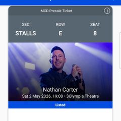 5 x Nathan Carter Tickets