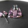 Vintage Crystal Perfume Bottle Pink Image 3