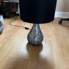 Silver and black Lamp