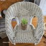 Wicker kids white chair Image 7