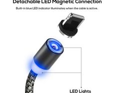 Round Micro USB Magnetic Charger Cable For Android Galaxy S7 S6 Edge ZTE HTC