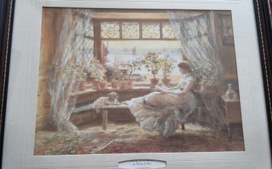 picture titled by the window      by charles j lewis