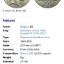 Belgium Dutch 1949 Silver 50 Francs Coin Image 3
