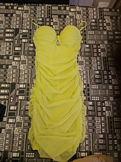Oh polly lime green mini dresd