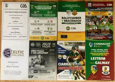 8 GAA Programmes - Club, National League, Joe McDonagh Cup, Celtic Challenge