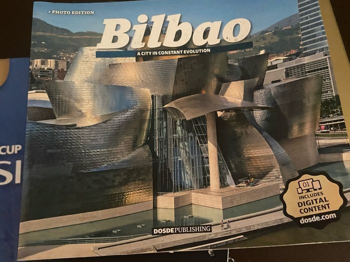 Large colourful book on bilbao