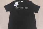 Burberry black t-shirt with embroidered logo