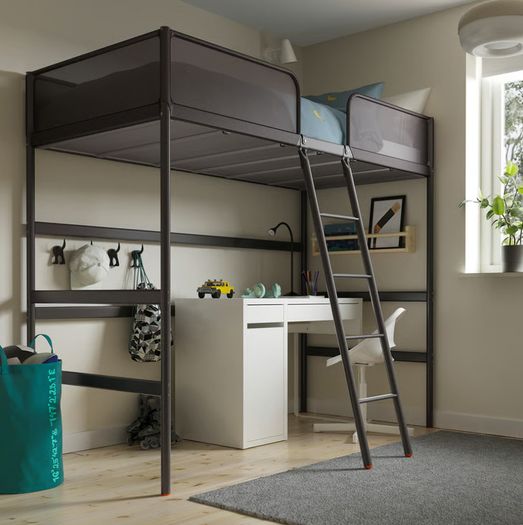 Loft bed frame