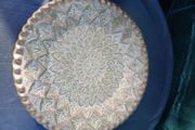 Rare 1970s Hand etched Brass Plate