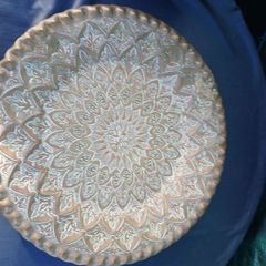 Rare 1970s Hand etched Brass Plate