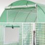 Polytunnel Greenhouse 3x3x2 m 9m Poly Tunnels Gardening Walk In Pollytunnel Tent with Steel Frame Image 5