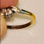 Antique gold and platinum ring Image 3