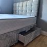 Double Bed And Mattress With Headboard With Delivered within 2 days Image 3