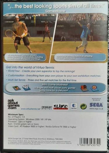 Virtua Tennis 3 PC Game