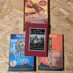 Philip Pullman His Dark Materials 4 Book Set Northern Lights Amber Spyglass