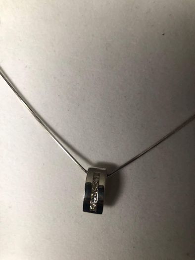 Sterling silver necklace and pendant