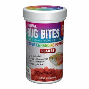 Fluval Bug Bites Colour Enhancing Flakes 100ml 18g