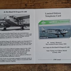 UK BT Phonecard "Air Lingus", 1994, mint in folder, Limited Edition, rare - free standard postage