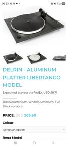 Tango Spinner/ Rega Upgrades