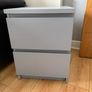 IKEA MALM Chest of 2 Drawers - Grey Image 2