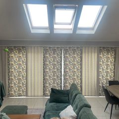 Curtains and rail