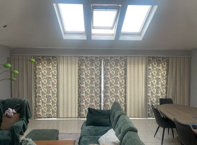 Curtains and rail