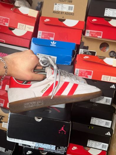 Adidas Handball Spezial Grey Hi-Res Red EF5747