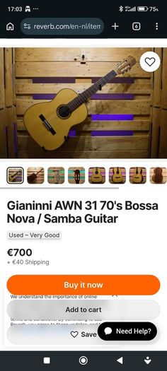 Giannini AWN-31 Bossa Nova guitar