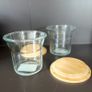 Glass food storage 1 Litre bamboo lid Image 4