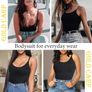 GOLD CARP Shapewear Women's Belly Path Bodysuit Figures Shaping Shaping Bodys Seamless Body Shaper Adjustable Shoulder Belt Tummy Control Underwear Waistformer Jumpsuit  Size M Image 4