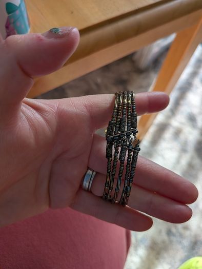 Multi-strand beaded wrap bracelet