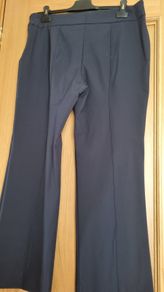 New Escada Trousers, Navy, Eu 46, Uk 16