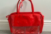 New Tonique Spa Red Toiletry Vanity Bag - Brand Ne