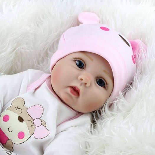 FREE 3 DAY SHIPPING 22 "Reborn Doll female Doll Realistic Soft Silicone vinyl Baby Doll toy birthday Gift