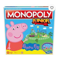 Monopoly Junior Peppa Pig Age 5+ EUC