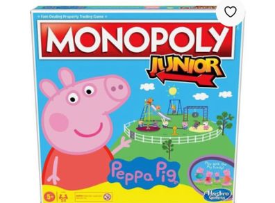 Monopoly Junior Peppa Pig Age 5+ EUC