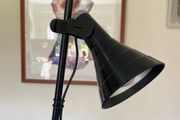 Vintage Ikea Design LAGRA Space Age Black Floor or Desk Lamp Sweden