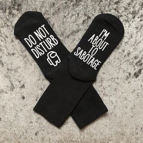 Among Us Inspired Kids & Adults Socks, Venting, Sabotage, Imposter, Do Not Disturb, Stocking Filler, Gaming, Gamer Gift, Teen, Teenager
