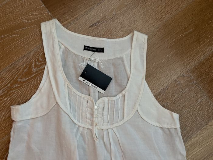 Brand New Atmosphere White Linen style Dress Size 10