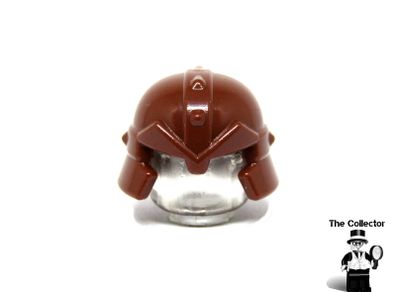 LEGO Castle Knights Dwarf Miner Minifigure Helmet Prototype Brown Unreleased Colour Very Rare And Hard To Find Set 61848