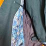 Men's 2 piece, Travis, jacket and trousers Teal suit. Slim fit. Worn oncen Image 4